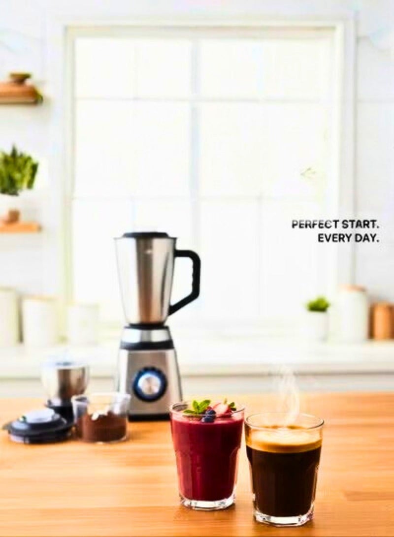 TRADEGATE Electric Blender Grinder Mixer with Mills Stainless Steel | 3-in-1 Professional High-Power 800W Smoothie Maker & Mixer Grinder for Shakes, Mincing, Coffee & Spices | Home & Commercial Kitchen Use - Image 3